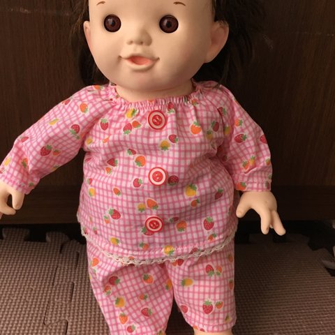 ぽぽちゃん ピンクいちごのパジャマ