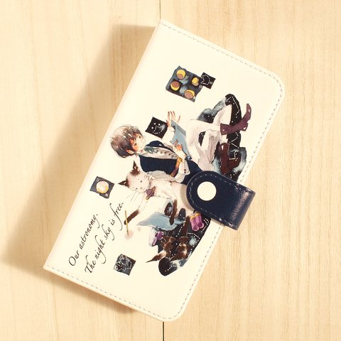 【iPhone7/8/SE(第二世代)】手帳型ケース・天文学