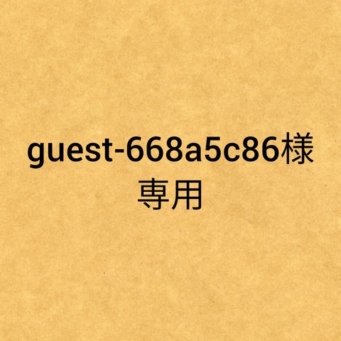 guest-668a5c86様専用ページです。