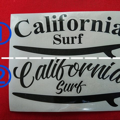 サーフ 🌊Californiaウォールステッカー