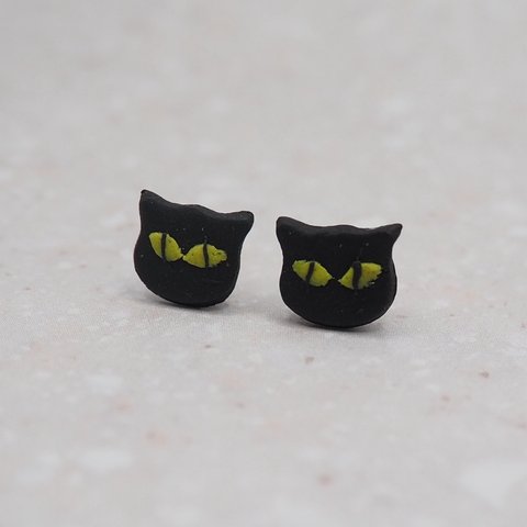 猫ピアス【黒猫】