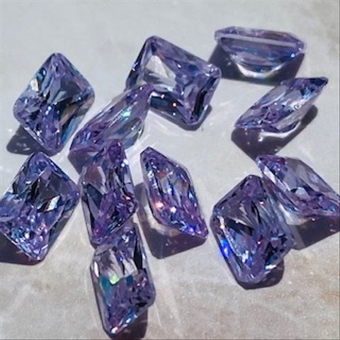 素材0074CZ　ラベンダー(3個入り)