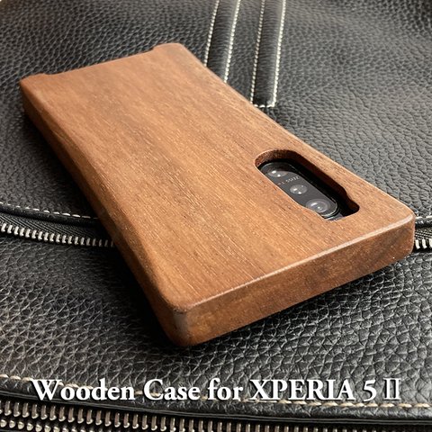 XPERIA 5ii 専用特注木製ケース