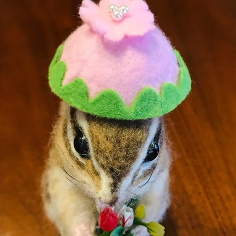 桜色の桜餅帽！