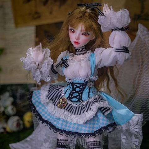 高級ブランドドール+衣装+BJD ドール 本体+フルセット 1/107球体関節人形