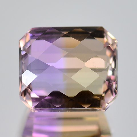 ◆ ソ付 アメトリン 4.830ct ルース チェッカー カット