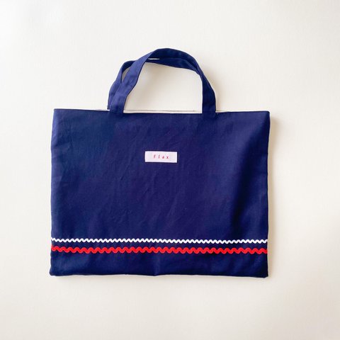 color bag◎レッスンバッグ/navy