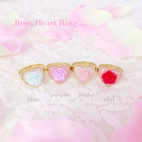 再販３♡Rose Heart Ring ♡*＊