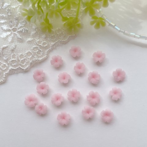 小さな花 小花 ネイル　パーツ　 ミニ サイズ イヤーカフ に ピンク　10