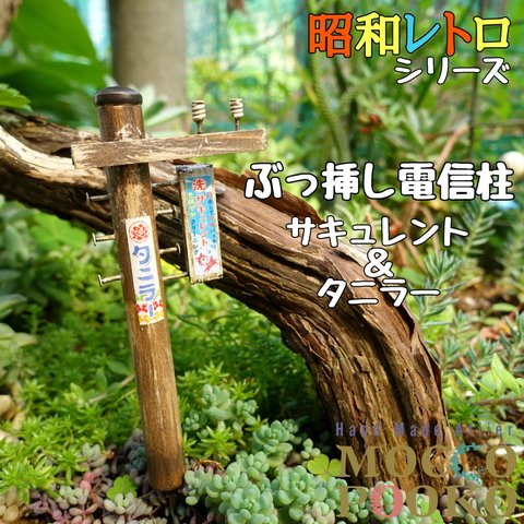 ぶっ挿し電信柱 突出看板付き サキュレント＆タニラー