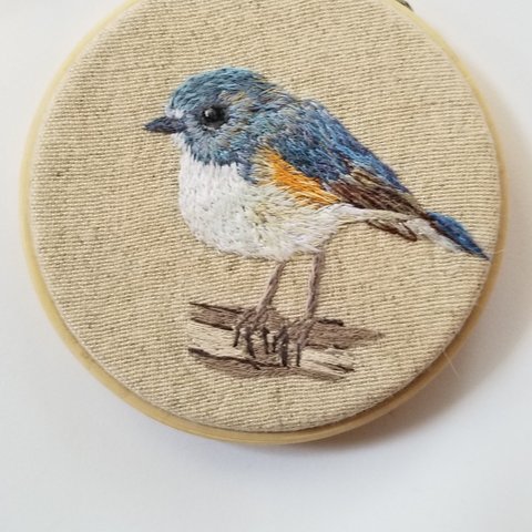 刺繍フレーム　野鳥図鑑