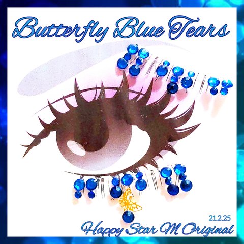 ❤★Butterfly Blue Tears★partyまつげ バタフライ　ブルー ティアーズ★送無料●即買不可