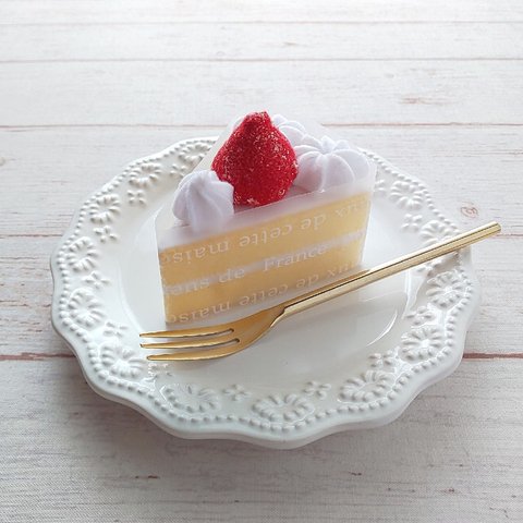 いちごのショートケーキ☆フェルトケーキオブジェ