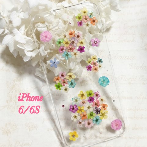 お花いっぱい小花のiPhone6/6Sケース⑩