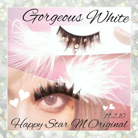 ❤★Gorgeous White★partyまつげ ゴージャス ホワイト★送無料●即買不可