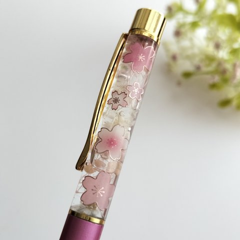 桜🌸のハーバリウムボールペン💮