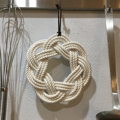 綿ロープの鍋敷