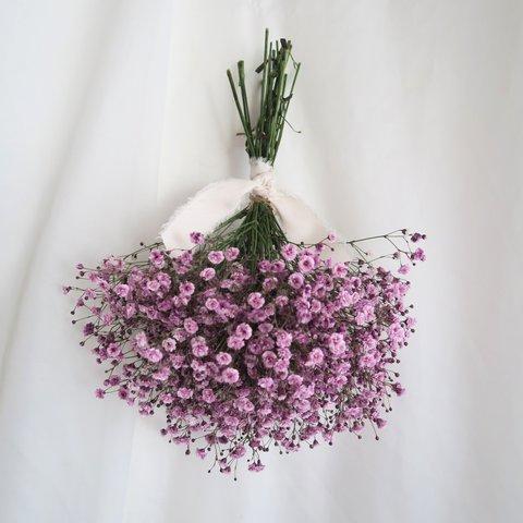 purple baby's breath swag（パープルかすみそうのスワッグ）かすみそう ドライフラワー　母の日