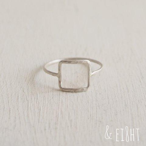 【再販】− Silver − Square Ring 