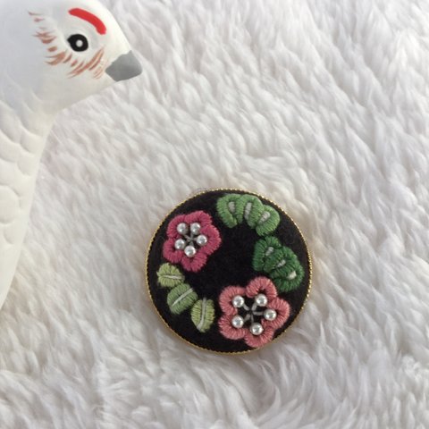 刺繍ブローチM 新春