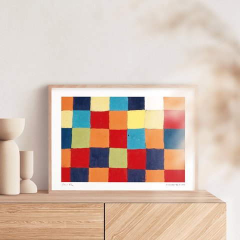 パウル・クレー Colour table “Qu 1” アートポスター アブストラクト 名画 絵画 特大 アートパネル AP301