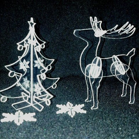 クリスマスギフト（クリスマスツリー＆雪の結晶）