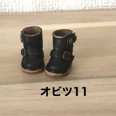 オビツ11 サイズ  エンジニアブーツ 黒