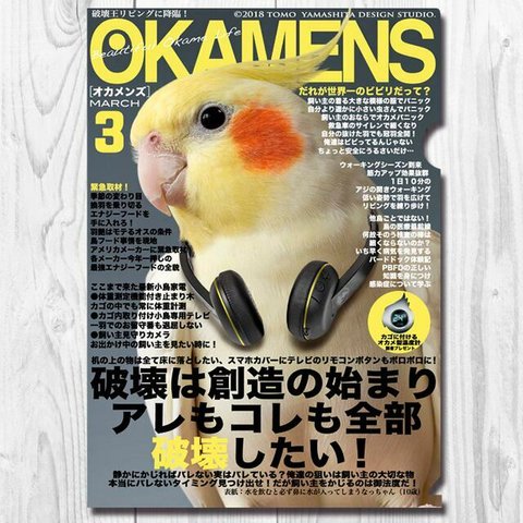 A4クリアファイル　 オカメンズ3月号 「破壊は創造の始まり」 