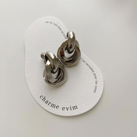 再販⚪︎silver cruller earring ⚪︎