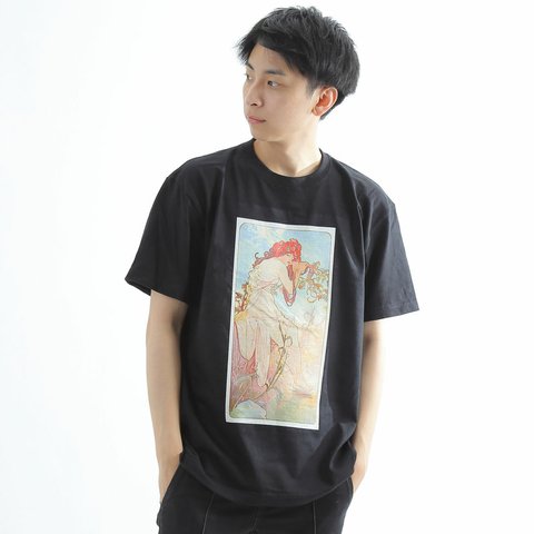 アルフォンス・ミュシャ 「四季－夏」半袖Tシャツ