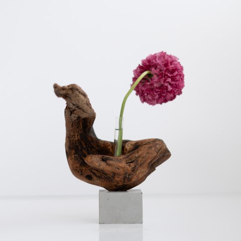 流木一輪挿し | driftwood flowervase | shippo no.1