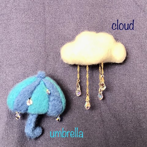 umbrellaブローチ