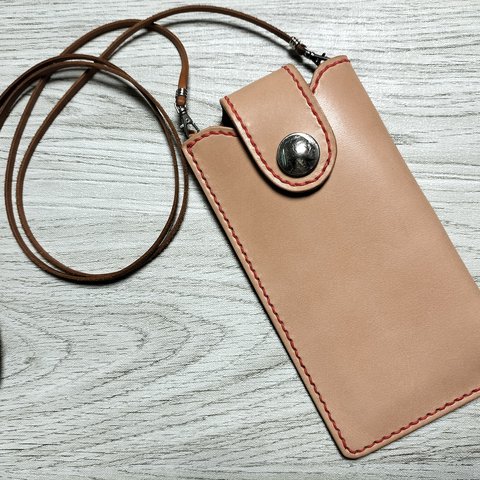 本革スマホショルダー