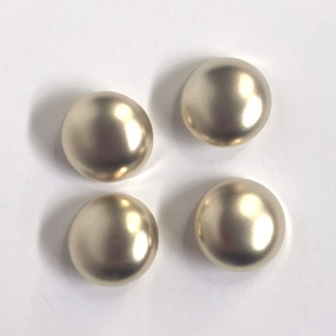 【SALE】 レトロ サークル ボタン ゴールド 20mm 4個セット am-013