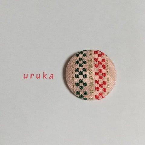 刺繍ヘアゴム／ブローチ☆クリスマス★☆