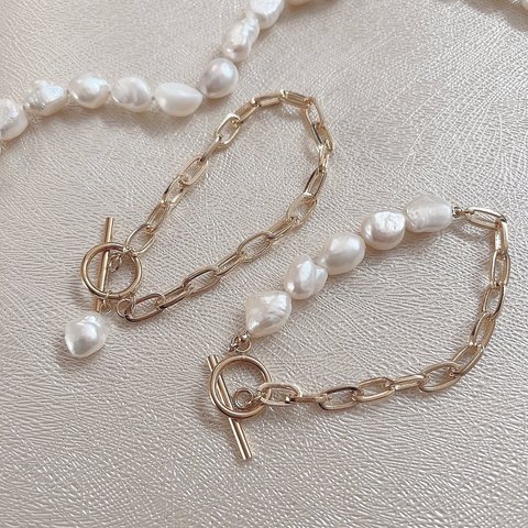 pearl chain bracelet