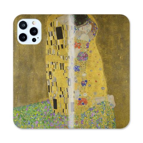 ArtsCollection　iPhoneケース　帯なし手帳型　クリムト「接吻」