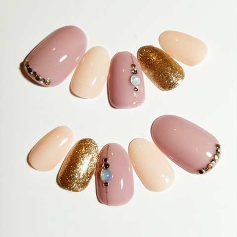 Sheer Color Nail Orchid×Beige