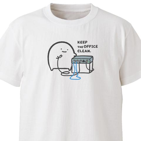 コード整理（イーサネットメルトダウン）【ホワイト】ekot Tシャツ <イラスト：店長 里一磨＞