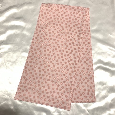 【送料無料】4重ガーゼタオル　フラワー　ピンク