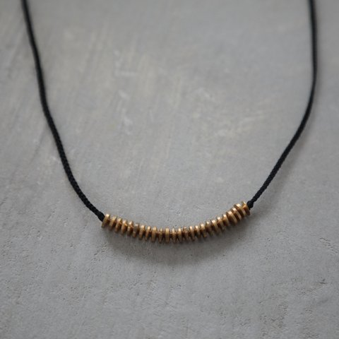 Brass necklace morokoshi / C