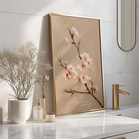 桜の枝のフォトポスター / i1712 / サクラのある春の風景　写真　インテリアポスター