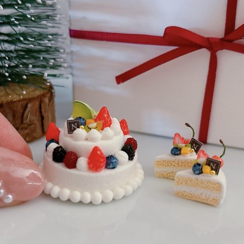 【受注生産】スペシャルクリスマスケーキのミニチュア