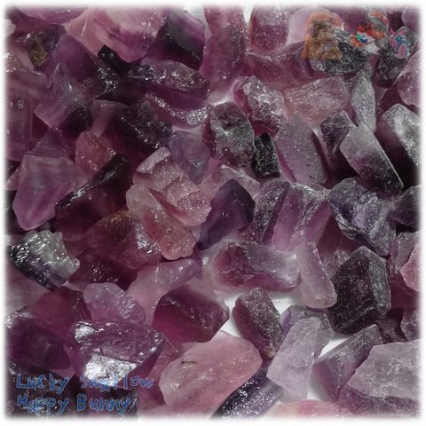 ◆ 業務用 パープルフローライト 赤紫色 原石 無選別 未洗浄 約100ｇ 量り売り 天然石 ♪3107