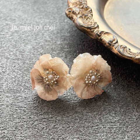 frill viola  select No.3/earring /pierce