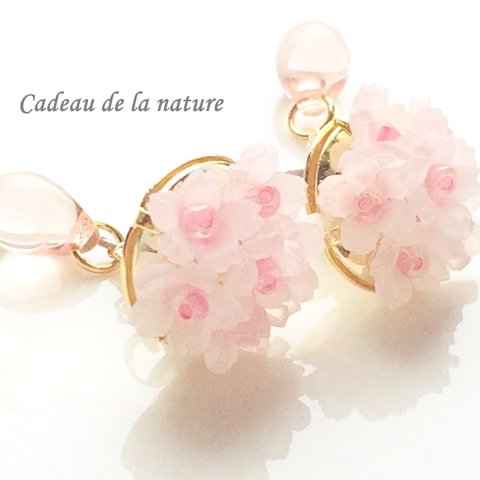 桜(サクラ)の2wayピアス