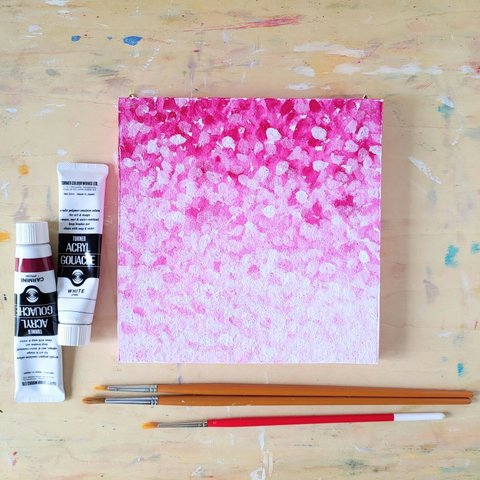 「桜の花につつまれて」コルクボードの原画＊アートパネル
