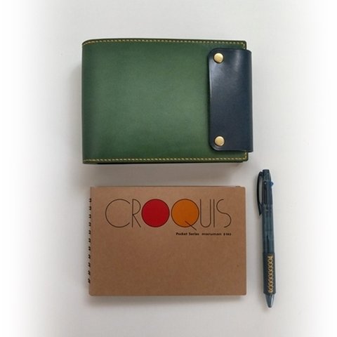 色が選べる【本革】CROQUIS Pocket（maruman）専用レザーカバー （受注製作）