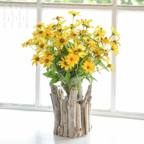 春の訪れ。流木を使ったシンプルな花瓶 | フラワーベース、キャンドルホルダーなどにも