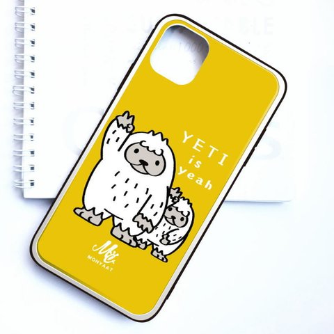 iPhone13 系対応*強化ガラスケース*スマートフォンケース *CT94 YETI is yeah*8KG